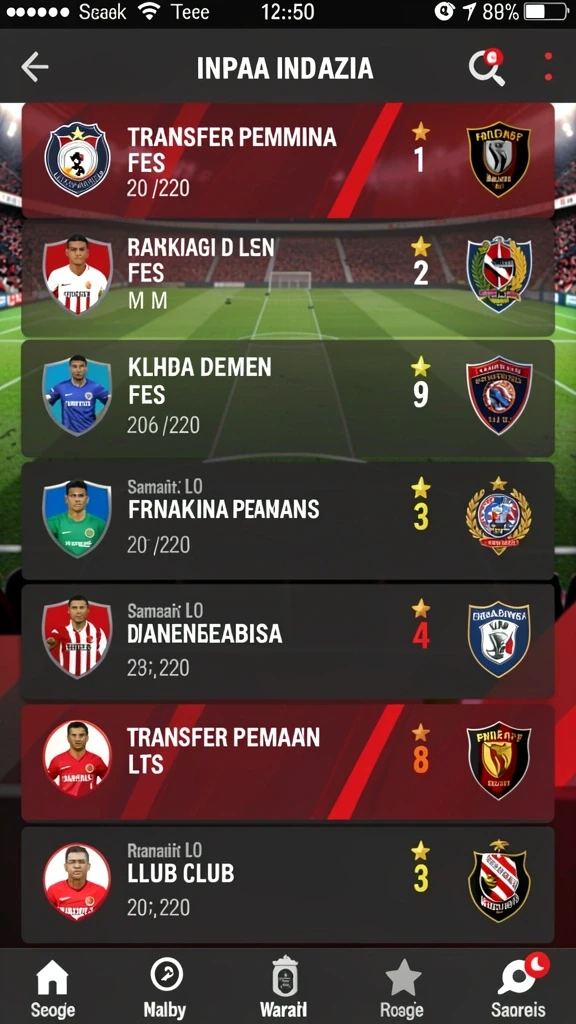 888r - Tampilan utama aplikasi yang menarik.