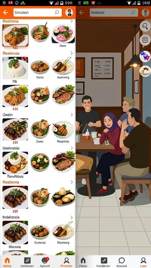 nadimtogel - Tampilan antarmuka yang sederhana dan menarik.